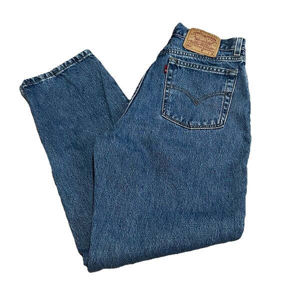 Levi's 560 Jeans Women's Size 10 28x32 Blue Loose Fit Straight Leg MADE IN USA - Picture 1 of 10
